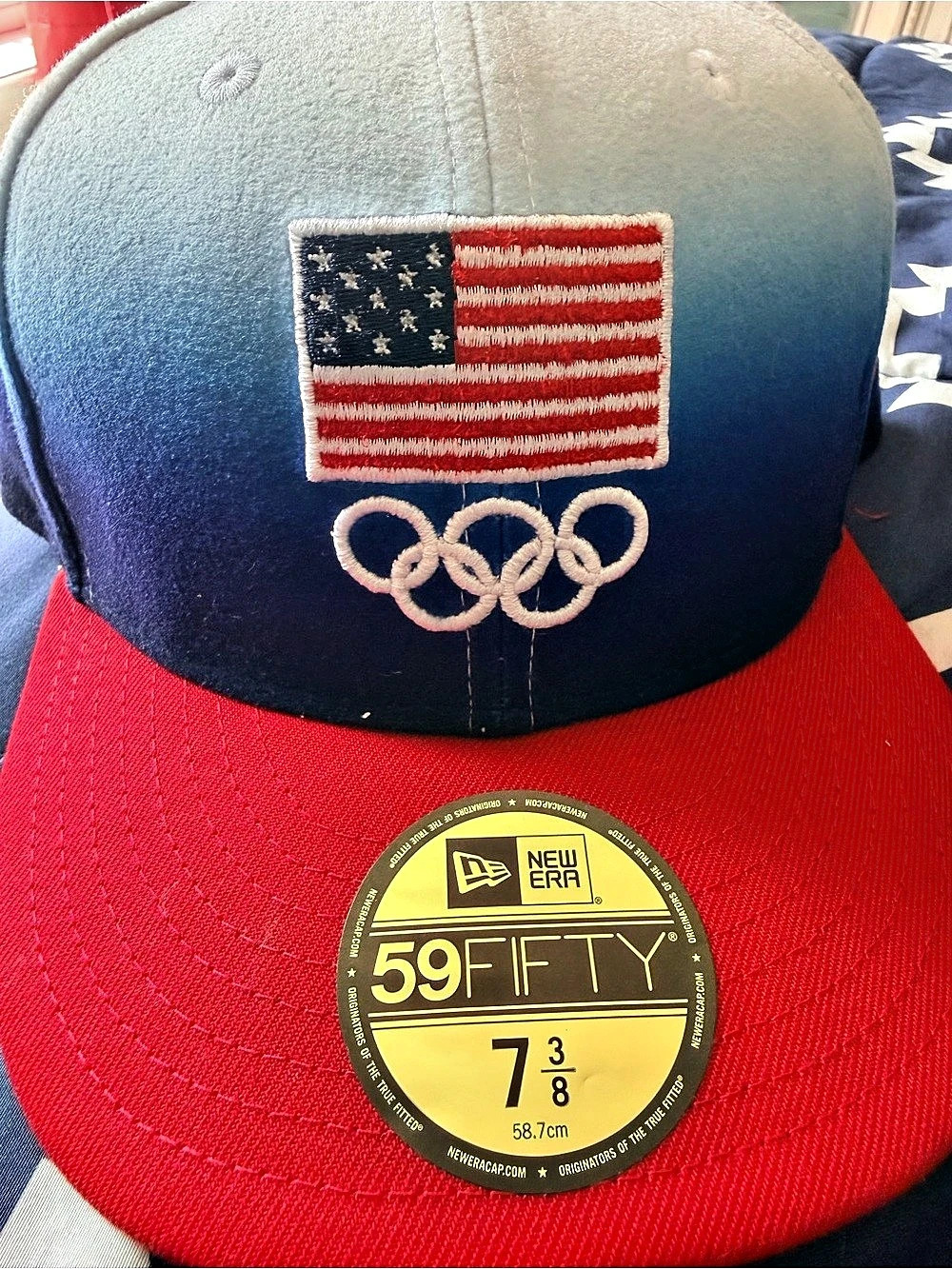 New Era Team USA 59FIFTY Fitted Hat Blue & Red